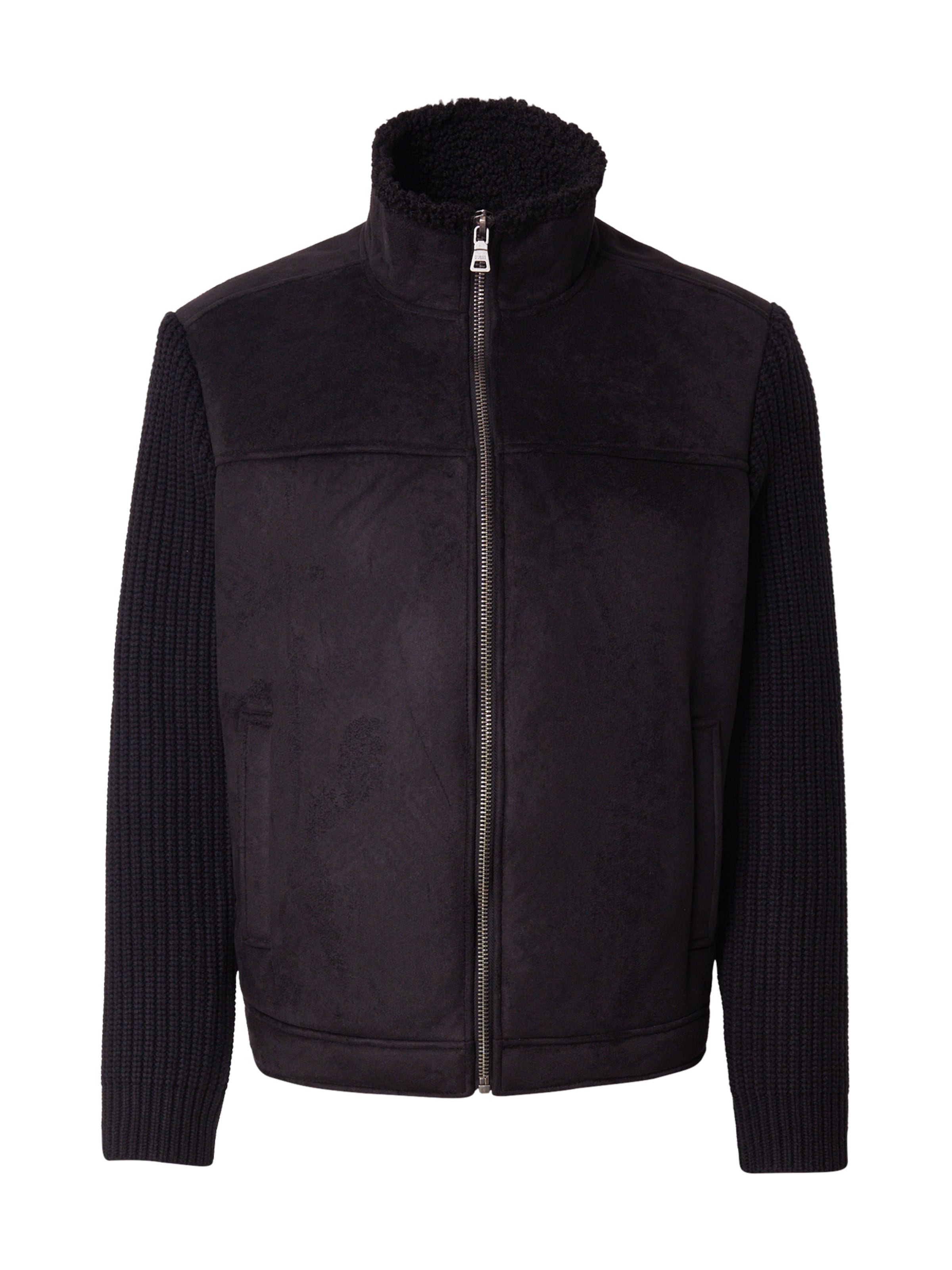 GUESS - Chaqueta de entretiempo en negro: frente