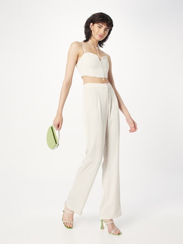 Misspap Regular Pleat-Front Pants in Beige