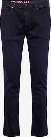 HUGO Red Slimfit Jeans '734' i blå: framsida