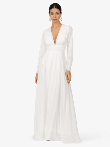 Robe de soirée Kraimod en blanc : devant