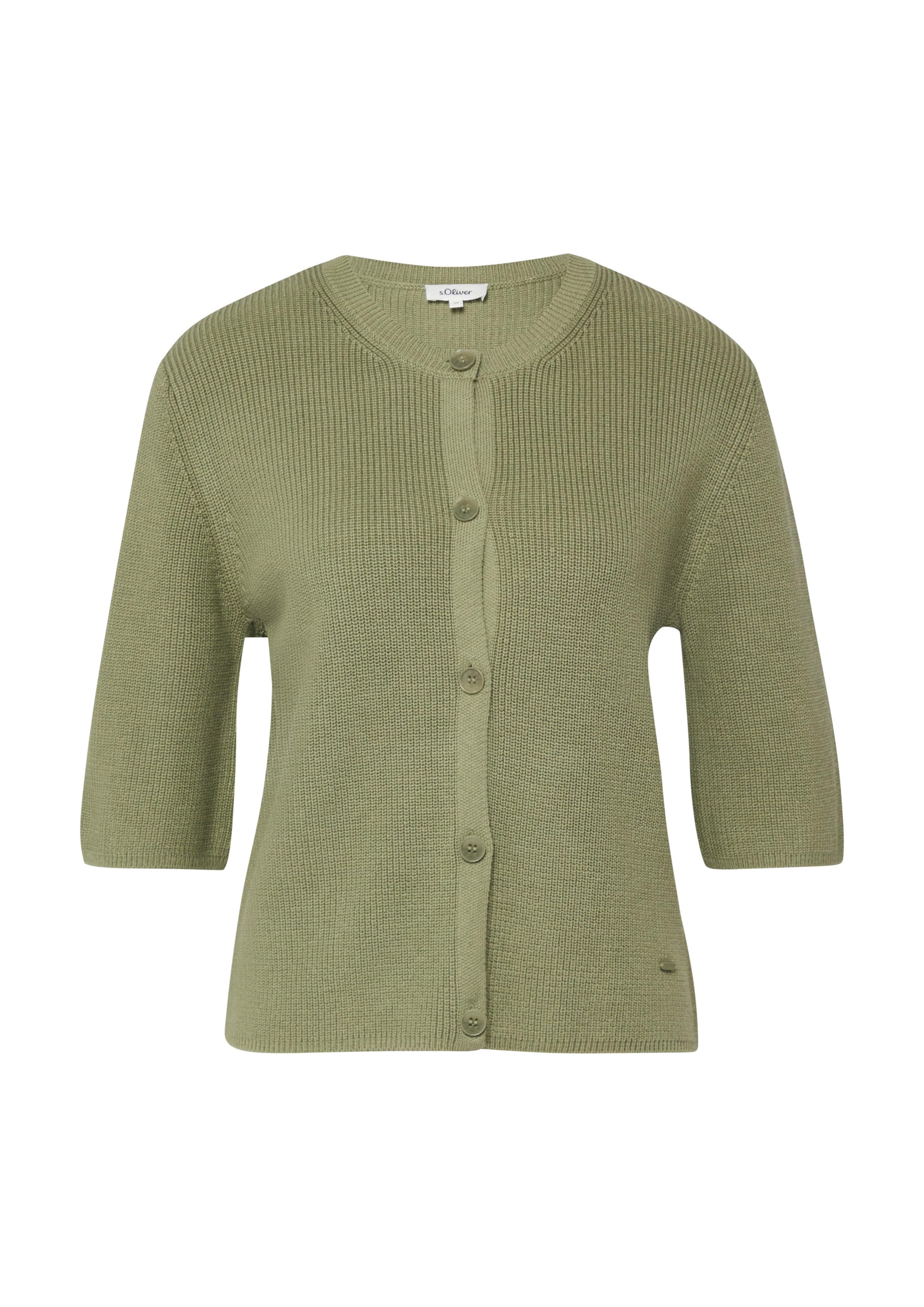 s.Oliver Red Label Plus Knit cardigan in Green, Item view