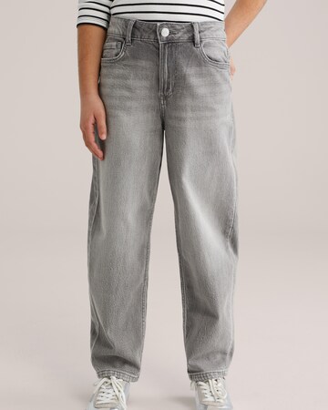 WE Fashion Loose fit Jeans in Grey: front