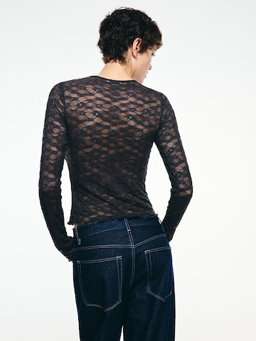Bershka Bluzka w kolorze szary