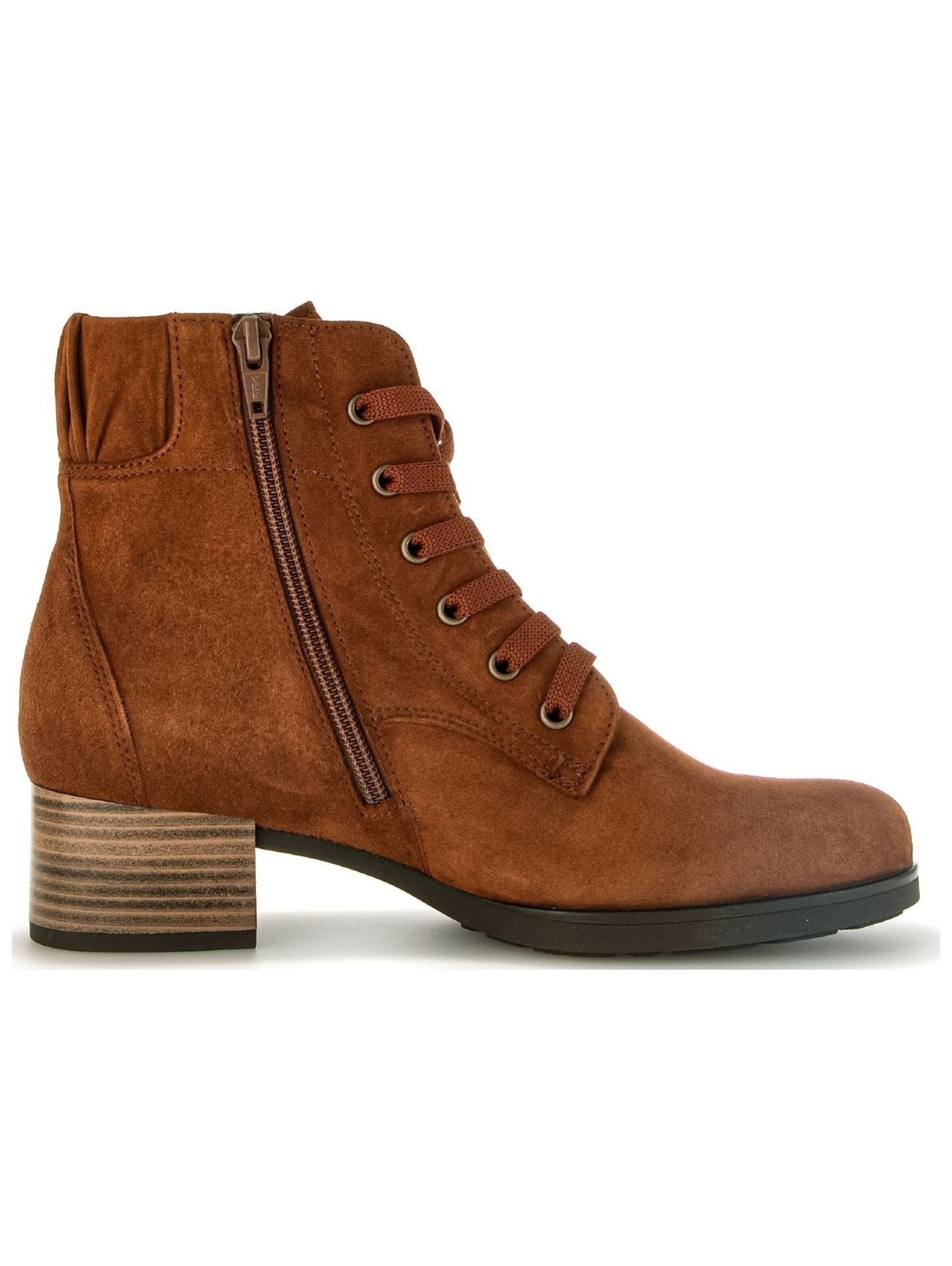 GABOR Lace-Up Ankle Boots in Brown