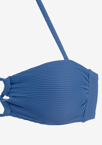 SUNSEEKER Bandeau Bikini Top in Blue