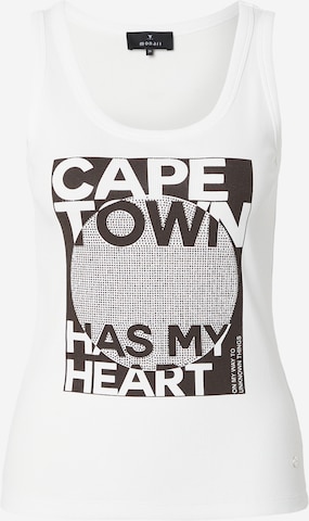 balta monari Palaidinė be rankovių: priekis