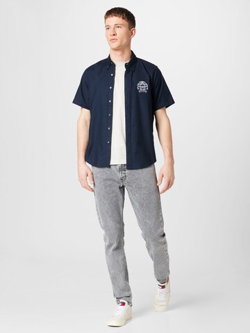 Abercrombie & Fitch Regular Fit Hemd in Blau