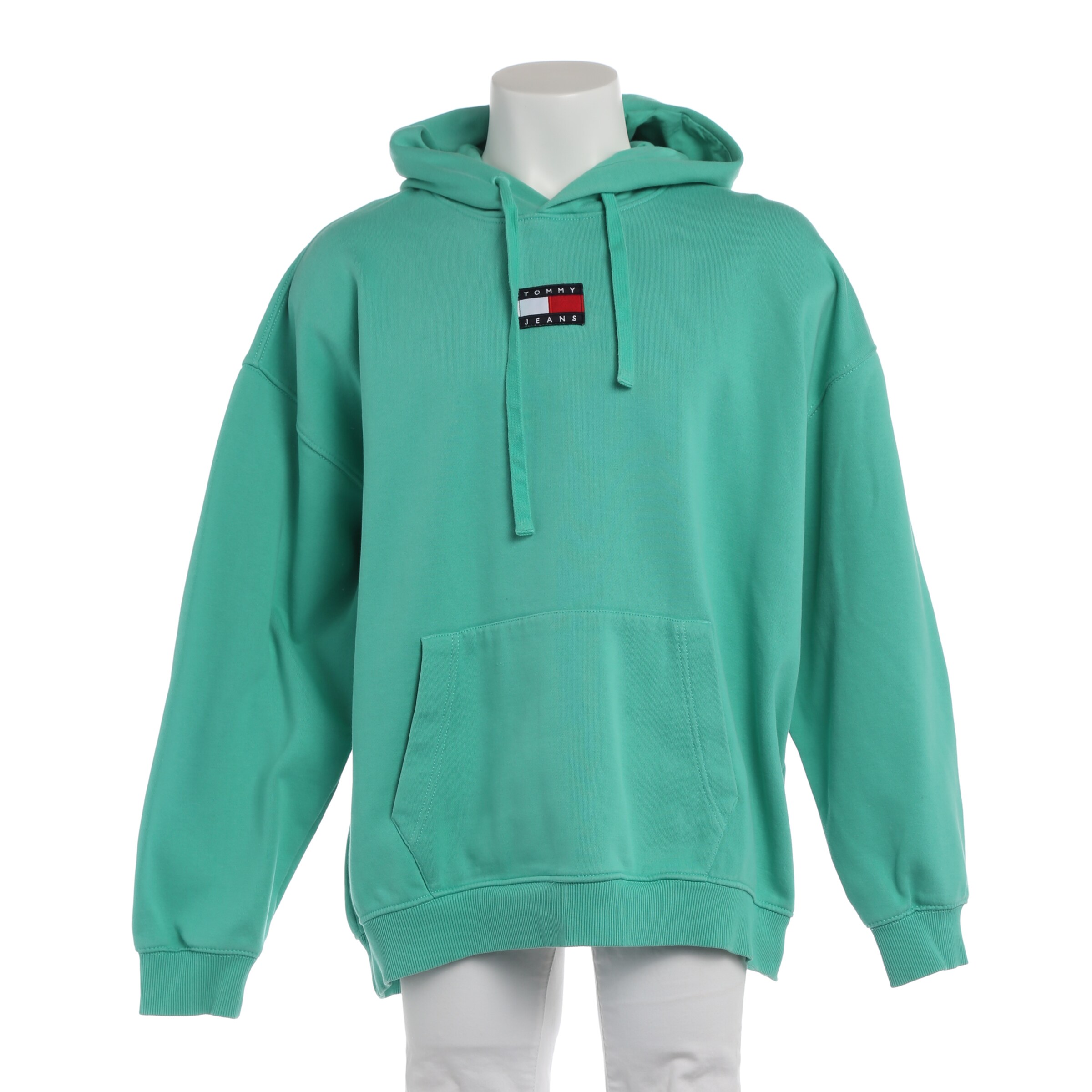 Tommy Jeans Sweatshirt / Sweatjacke L in Grün: Vorderseite