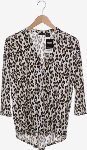 Elie Tahari Langarmshirt M in Weiß: predná strana