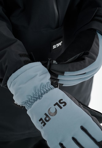 SLOPE Full finger gloves 'Finnick' in Blue