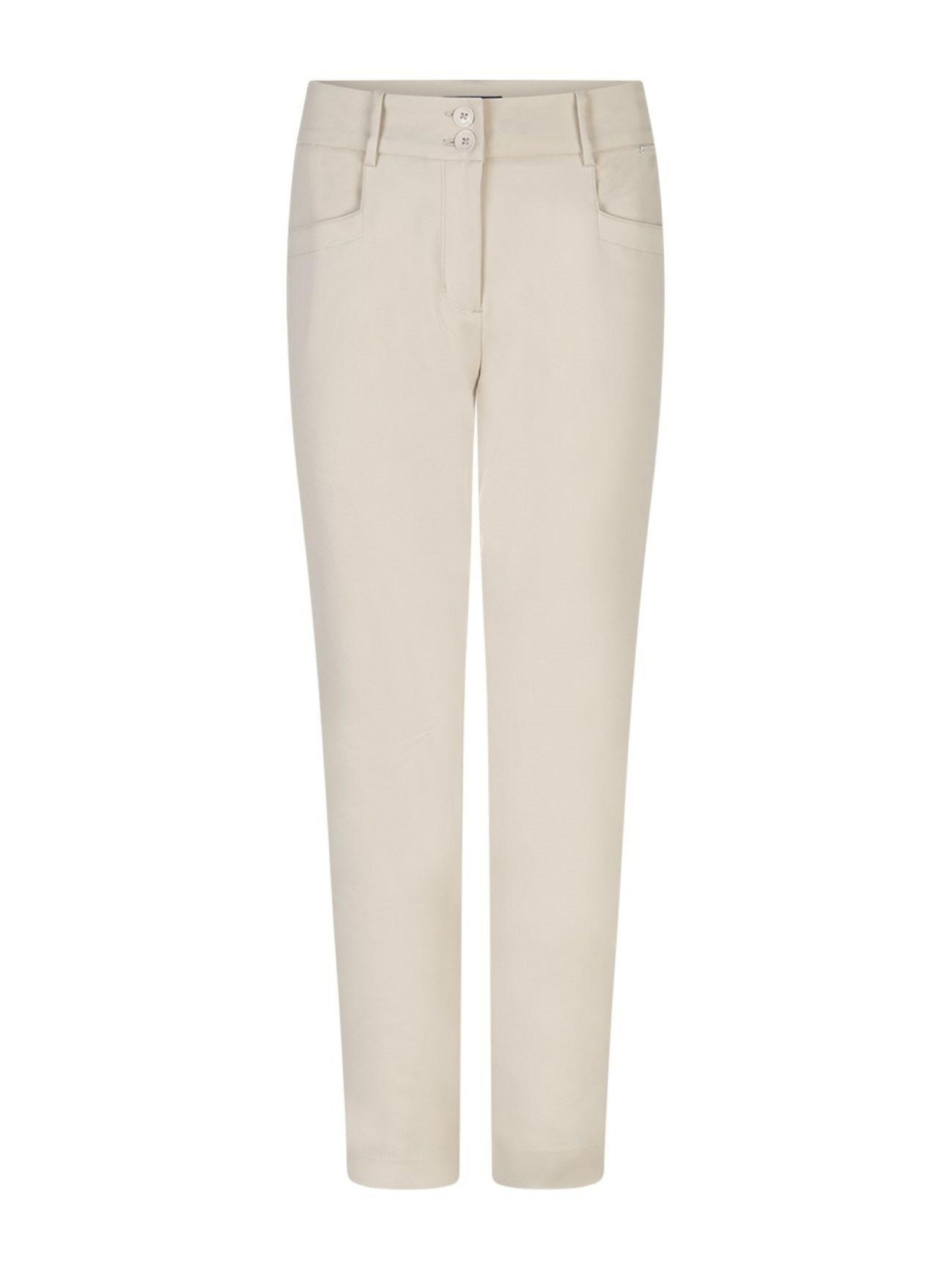 Red Button Regular Chino 'Red Button Diana L28 Kit' in Beige: voorkant