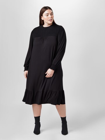 Dorothy Perkins Curve Kleid 'Yoke' in Schwarz: predná strana