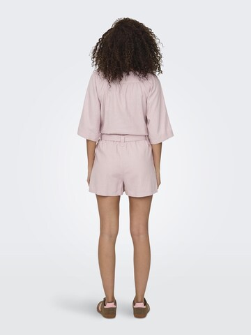ONLY Regular Trousers 'ONLCaro' in Purple