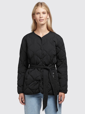 khujo Winter Jacket 'Yuna' in Black: front