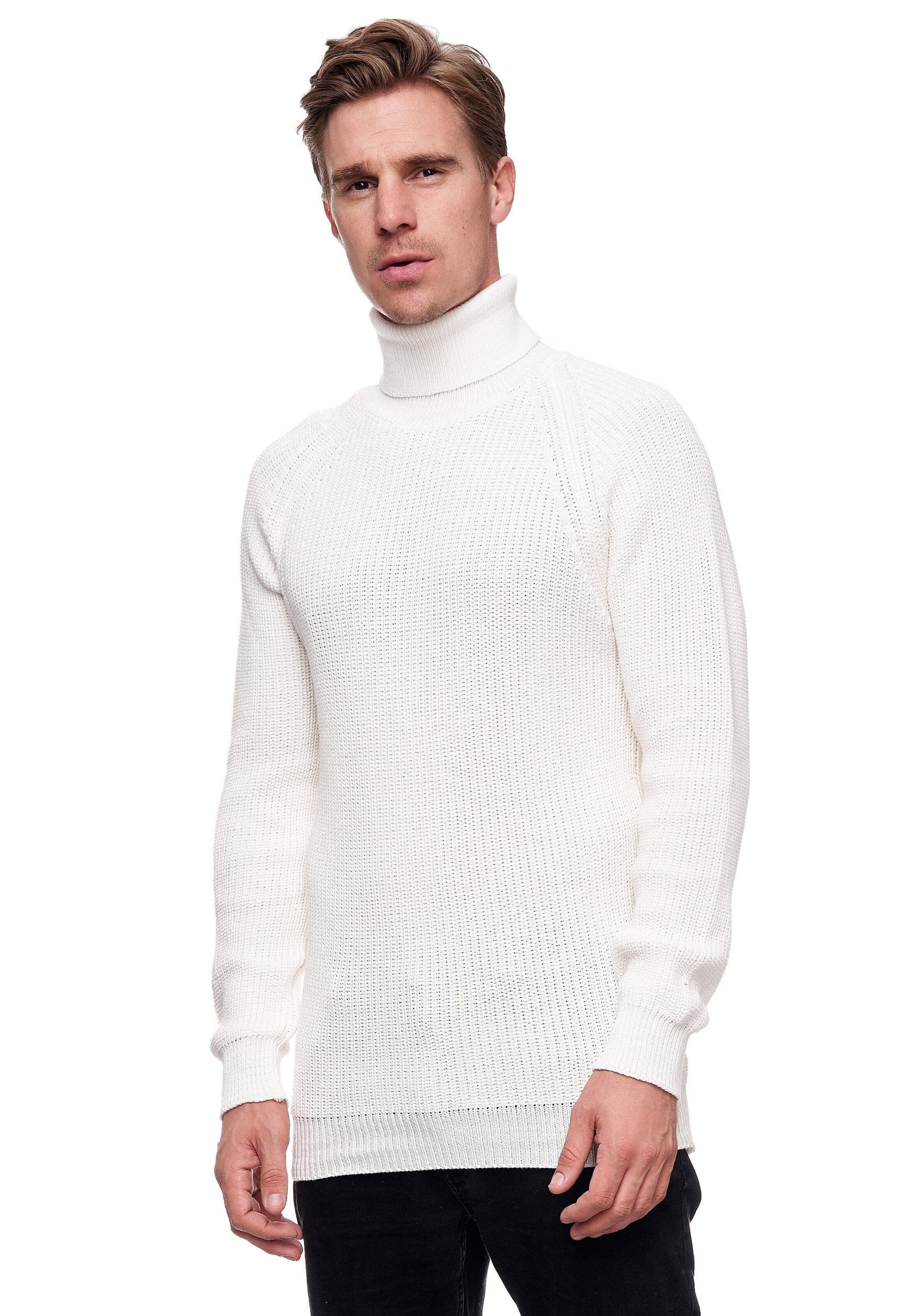 Rusty Neal Pullover in Weiß: Vorderseite