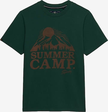 T-Shirt 'Retro Outdoor' Superdry & Co en vert : devant