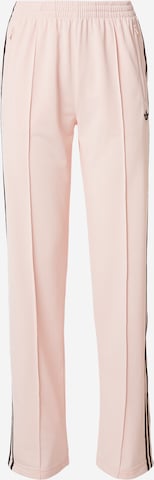 Largi Pantaloni 'Firebird' de la ADIDAS ORIGINALS pe roz: față
