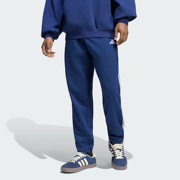 ADIDAS SPORTSWEAR Zúžený Sportovní kalhoty 'Essentials' – modrá: přední strana