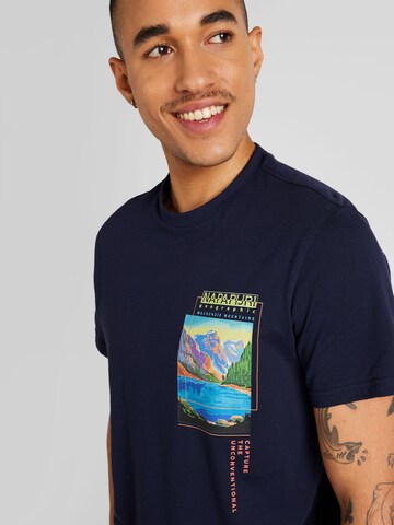 NAPAPIJRI Shirt 'CANADA' in Blue