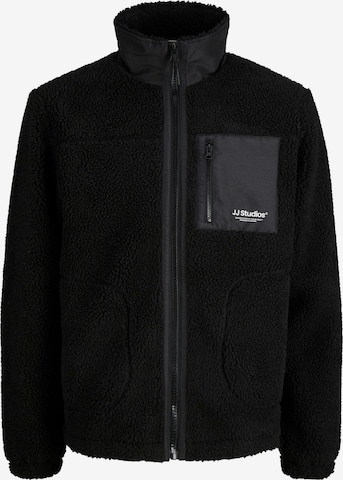 Veste en polaire 'JJESOHO' JACK & JONES en noir : devant