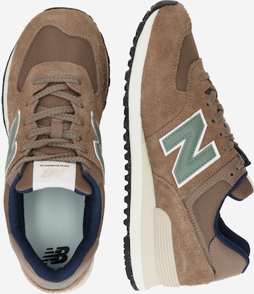 Sneaker bassa '574' di new balance in marrone