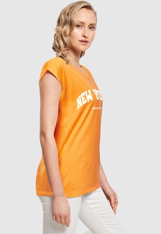 Merchcode T-Shirt 'New York' in Orange