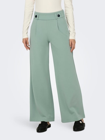 JDY Wide leg Pleat-front trousers 'Geggo' in Green: front