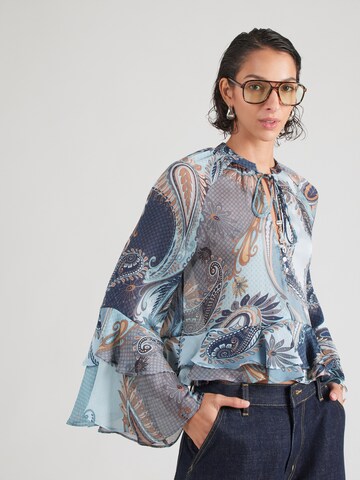 GUESS - Blusa en azul: frente