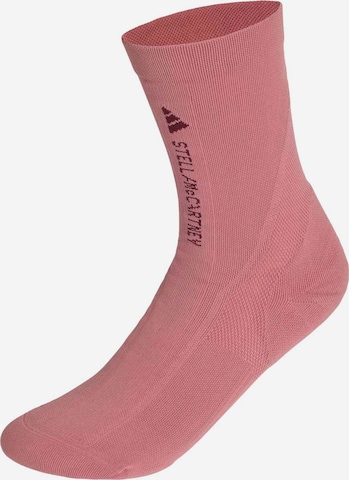 Chaussettes de sport ADIDAS BY STELLA MCCARTNEY en rouge : devant