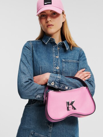 KARL LAGERFELD JEANS - Malas de tiracolo em roxo: frente