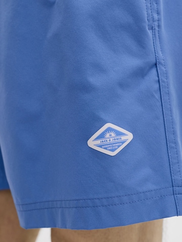 JACK & JONES Zwemshorts 'Jack & Jones Heren Zwemshort JPSTMAUI TROPIC Effen' in Blauw