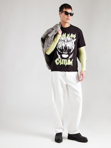 T-Shirt 'TIGER' Versace Jeans Couture en noir