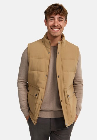 INDICODE JEANS Bodywarmer in Bruin: voorkant