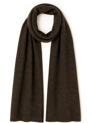 KOPYTO Schal 'MANUL - Großer Breiter Schal aus 100% Merinowolle RWS' in Braun: Vorderseite