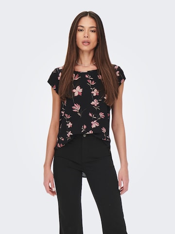 ONLY Blouse 'Vic' in Zwart: voorkant