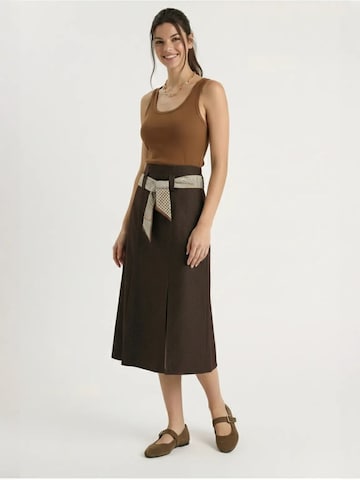 Jupe Bianco Lucci en marron