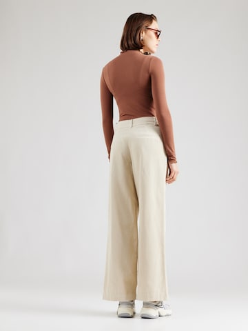 JDY Wide leg Bandplooibroek 'JDYSHIRAZ ASHER' in Beige