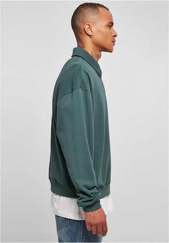 Urban Classics Sweatshirt 'Collar Crew' in Green