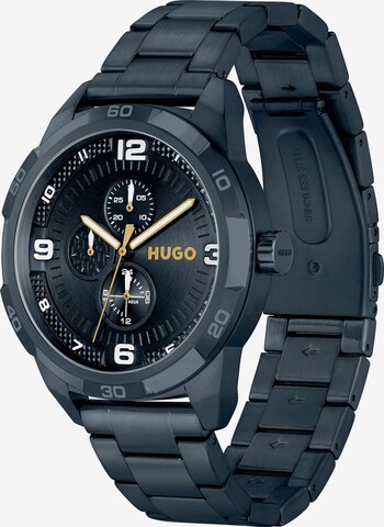 HUGO Analog Watch in Blue: front