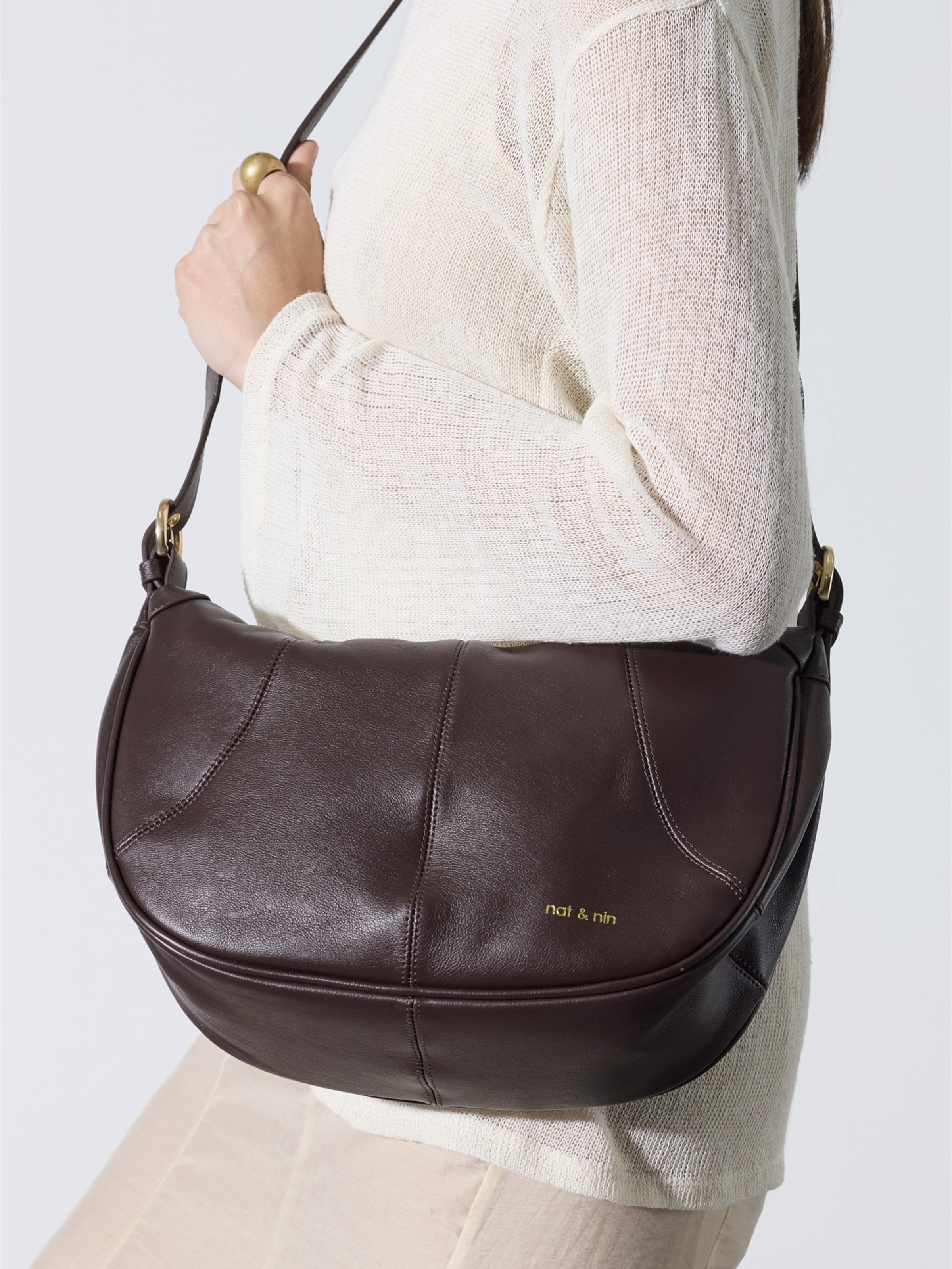 Nat&Nin Crossbody Bag ' TARA ' in Brown
