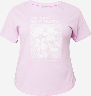 ONLY Carmakoma - Camiseta en lila: frente