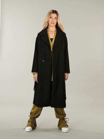 ABOUT YOU x Alina Eremia Between-Seasons Coat 'Aliya' in Black