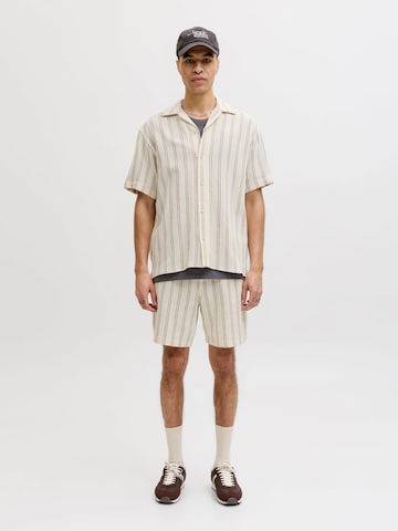 JACK & JONES - Comfort Fit Camisa 'JORCoba' em bege