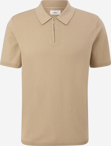 s.Oliver BLACK LABEL T-shirt i beige: framsida