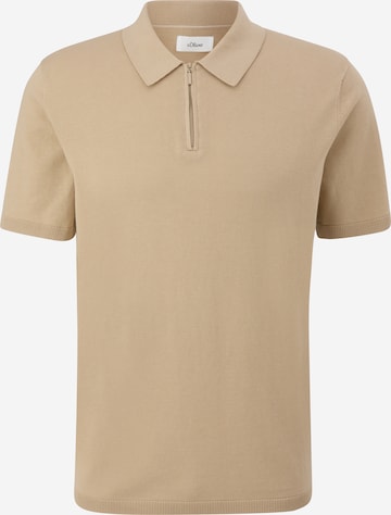 T-Shirt s.Oliver BLACK LABEL en beige : devant