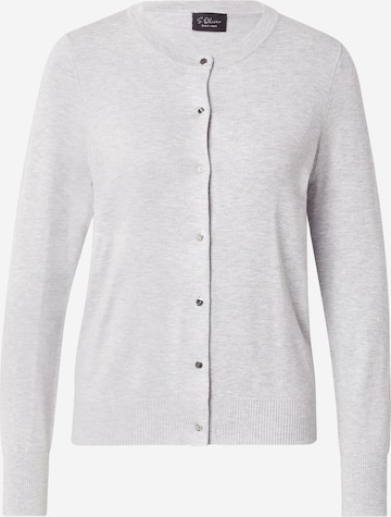 Geacă tricotată de la s.Oliver BLACK LABEL pe gri: față