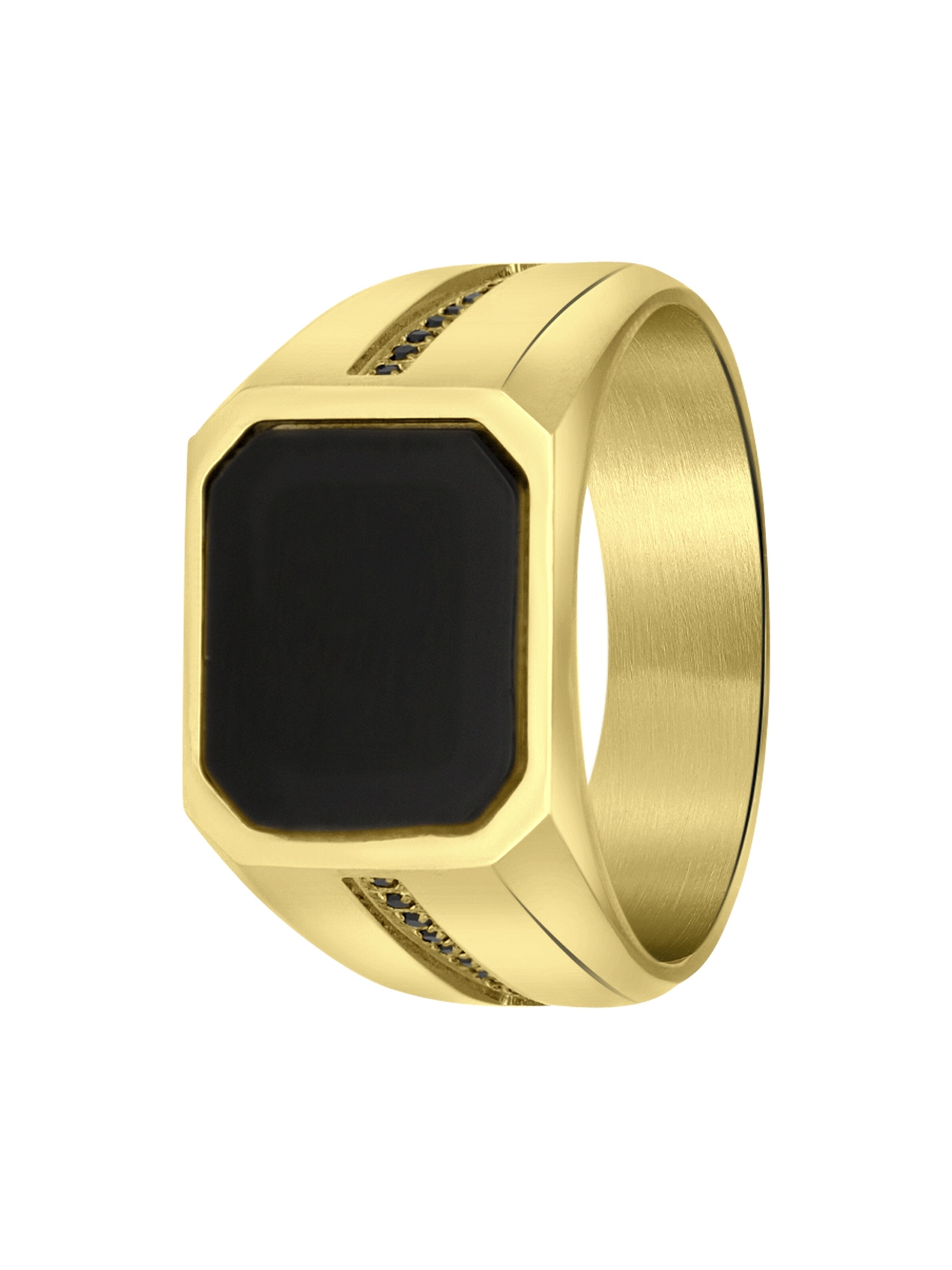 Lucardi Ring in Gold: Vorderseite
