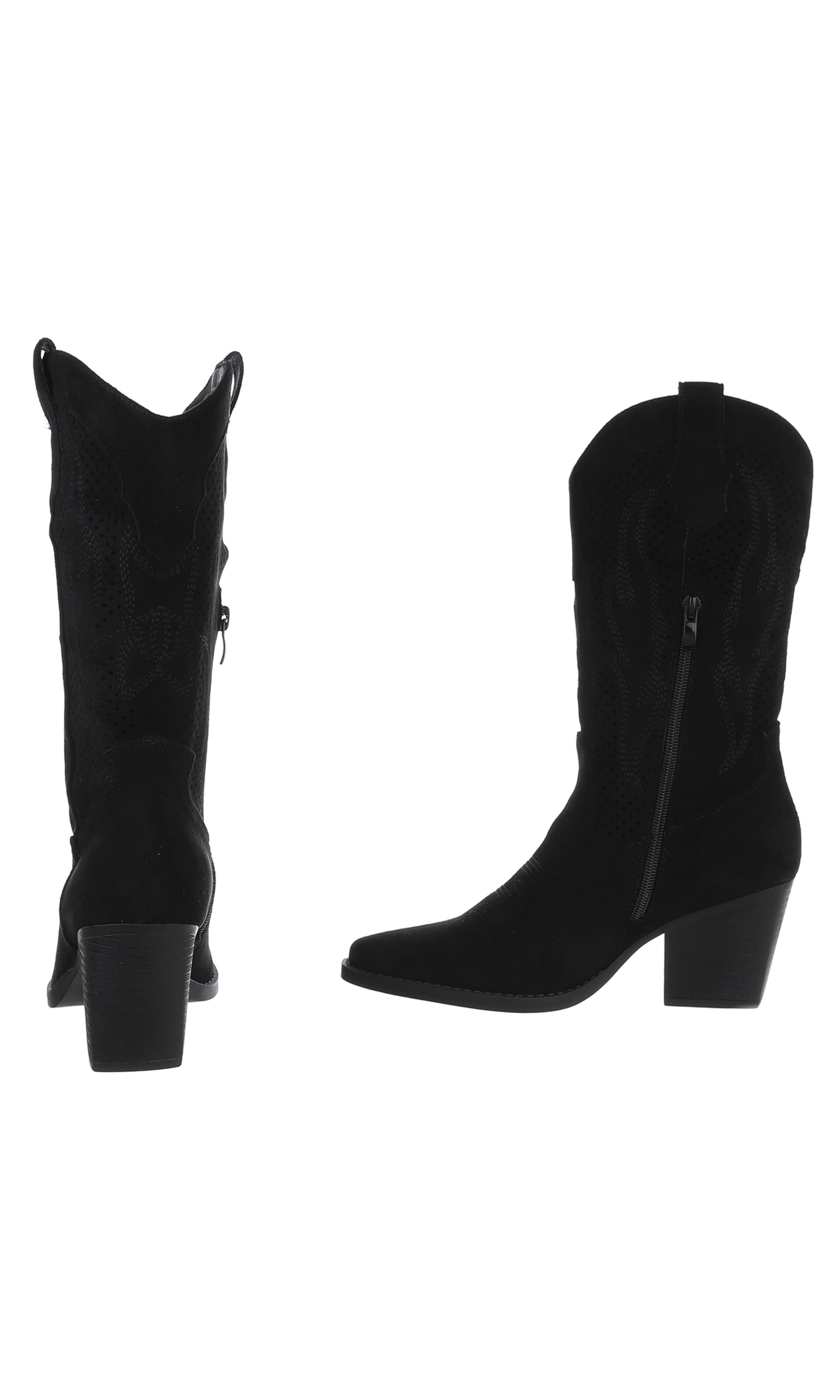 Ital-Design Cowboy Boots in Black