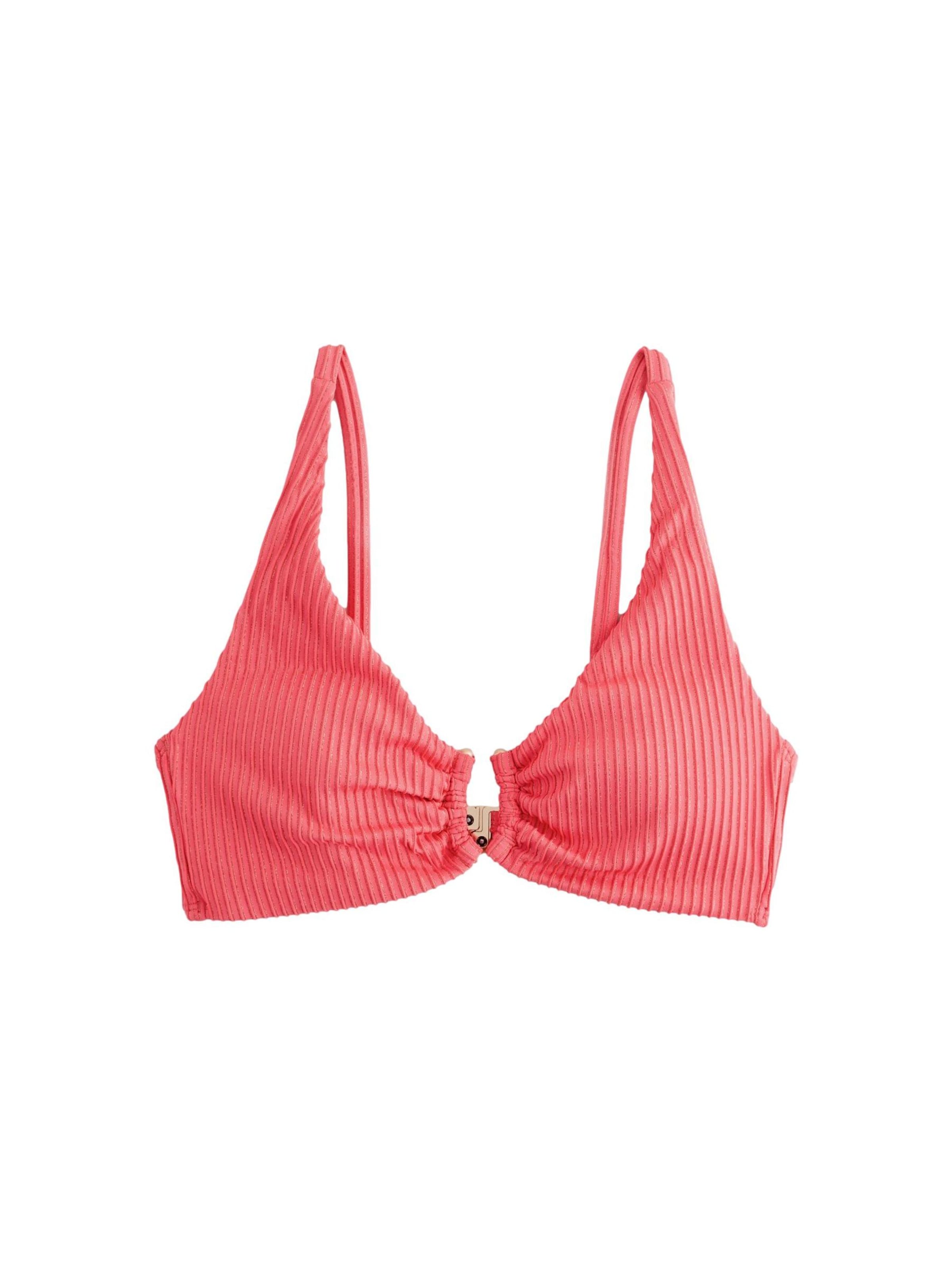B by Ted Baker - Triángulo Top de bikini en rosa: frente