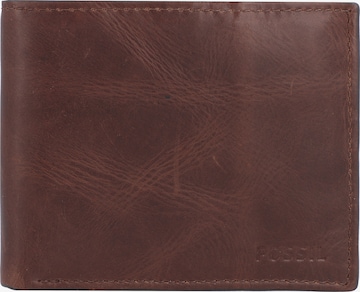 FOSSIL Wallet 'Derrick' in Brown: front